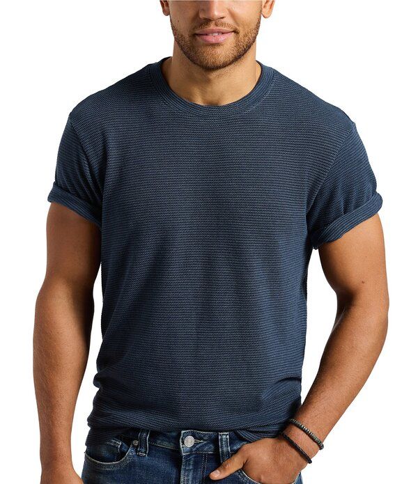 バッファロー・デイビッド・ビトン メンズ トップス シャツ クルーネック ニット Buffalo David Bitton Karlton Textured Knit Crewneck TShirt