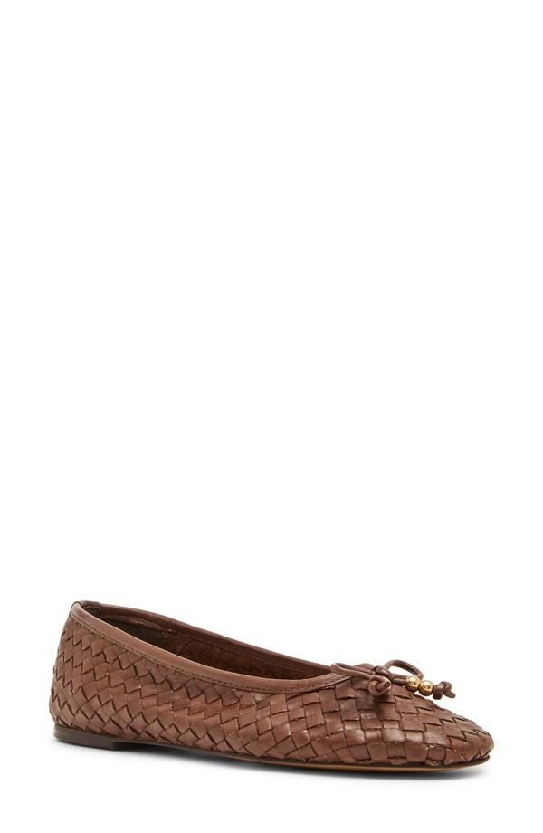 スティーブ マデン レディース シューズ パンプス Steve Madden Divy Woven Ballet Flat Cognac Leather 27,600円