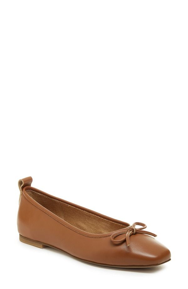 ケルシーダッガー レディース シューズ パンプス Kelsi Dagger Brooklyn Frankie Square Toe Ballet Flat Gingerbread