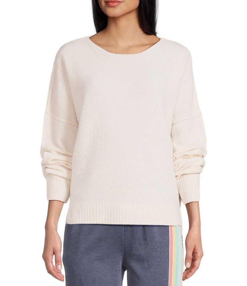 リップカール レディース アウター ニット・セーター ウール セーター Rip Curl Emily Long Sleeve Wool Blend Sweater Ecru Marble エクリュ