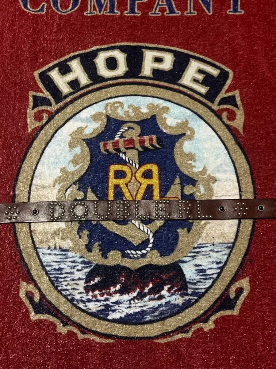 RRL(ダブルアールエル) スタッズ ロゴ ベルト