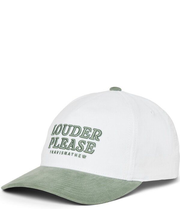 トラビスマヒュー メンズ アクセサリー 帽子 コーデュロイ TravisMathew Louder Please Corduroy TwoTone Snap Back Hat White ホワイト 12,735円