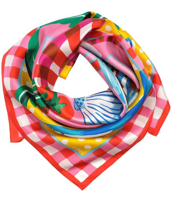 エコー レディース アクセサリー マフラー・ストール・スカーフ シルク Echo Beach Picnic Silk Square Scarf Beach Pink ピンク