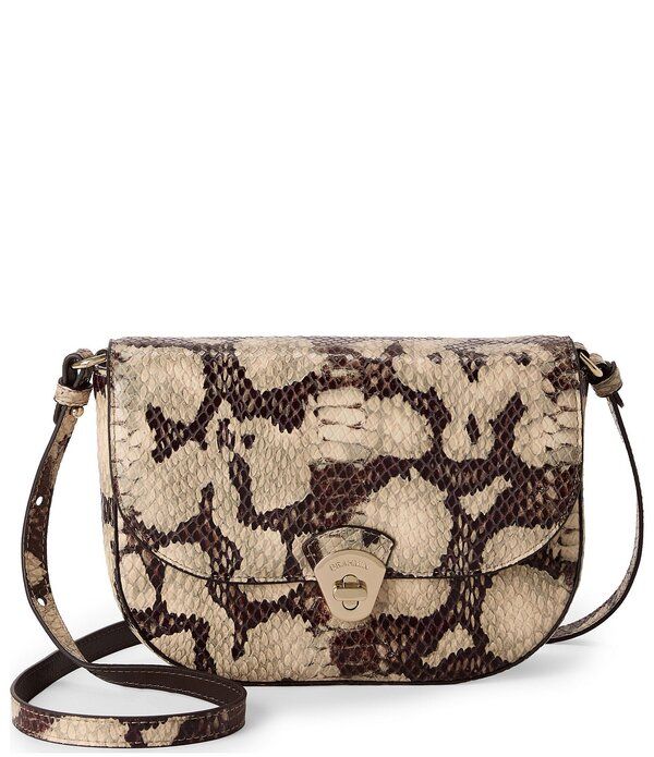 ブランミン レディース バッグ BRAHMIN Mythos Collection Feline Portia Snakembossed Flap Crossbody Bag Feline