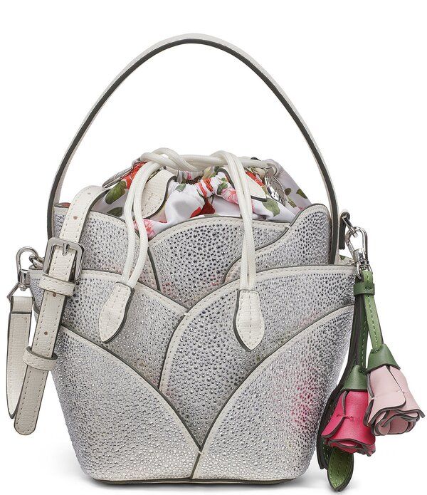 カール ラガーフェルド レディース バッグ KARLAGERFELD PARIS Ikon Rhinestone Bucket Bag WhiteSilver ホワイト 42,480円