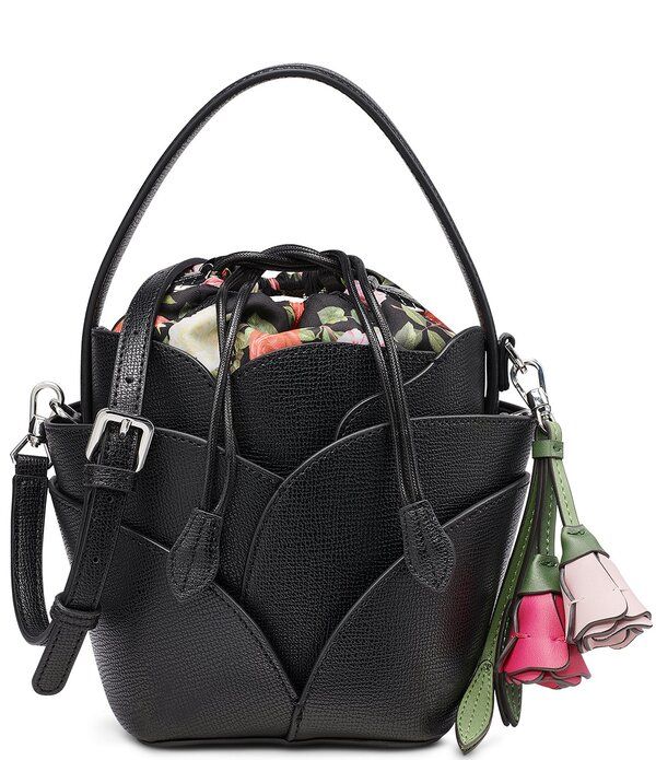 カール ラガーフェルド レディース バッグ KARLAGERFELD PARIS Ikon Bucket Drawstring Bag Black Silver ブラック