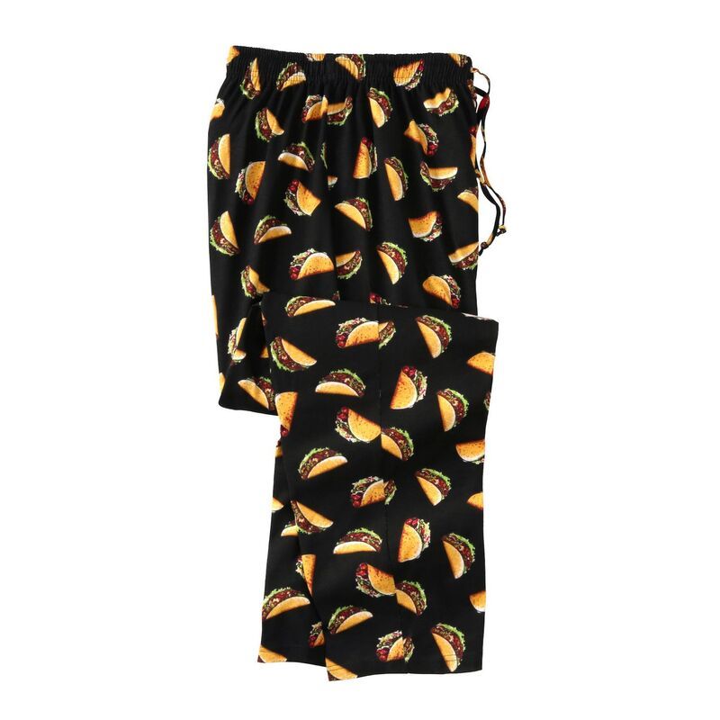 キングサイズ レディース アンダーウェア ナイトウェア パンツ トール ジャージー KingSize Mens Big Tallightweight Jersey Pajama Pants Taco