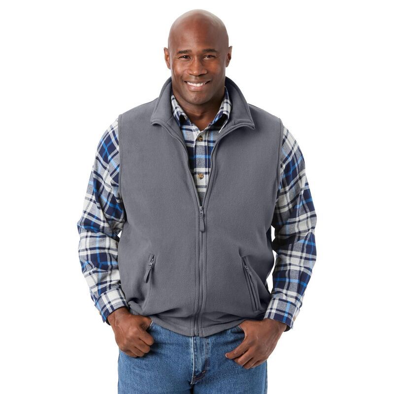 キングサイズ レディース アウター ジャケット・ブルゾン プラスサイズ トール ベスト フリース KingSize Mens Big Tall Explorer Plush Fleece Zip Ve
