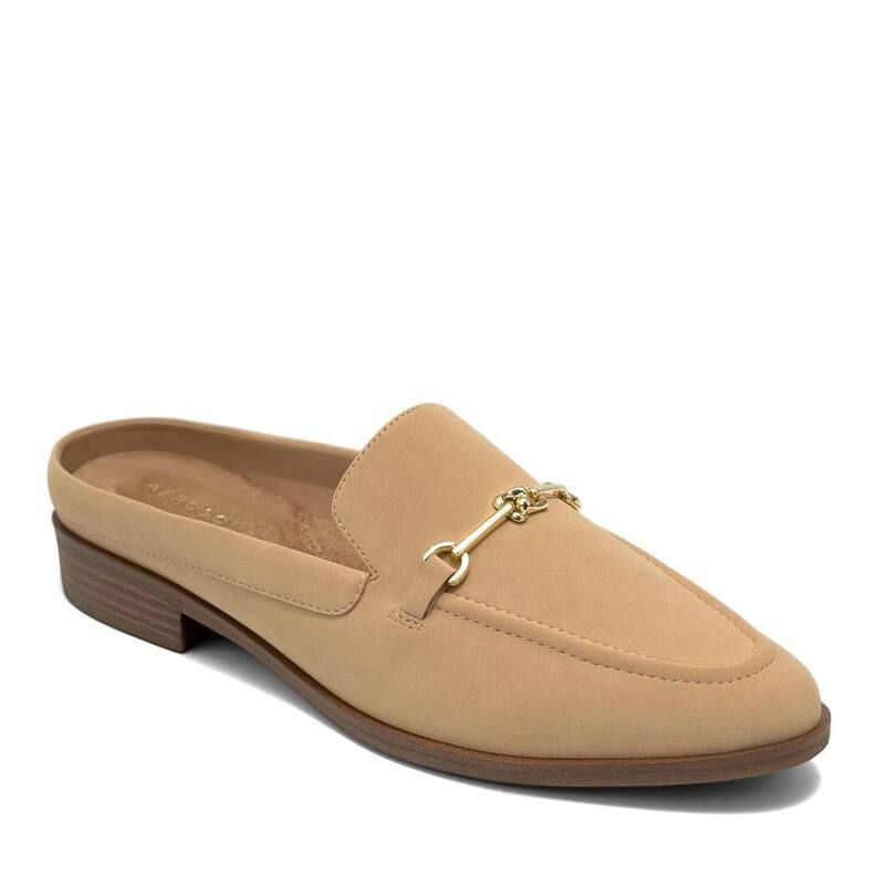 エアロソールズ レディース シューズ サンダル ローファー Aerosoles Erik Womens Loafer Mules Beige Bisque ベージュ