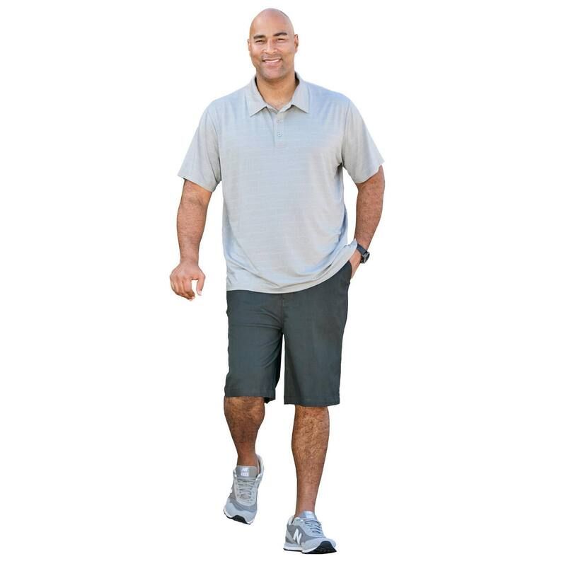キングサイズ メンズ ボトムス ハーフパンツ・ショーツ トール ショートパンツ KingSize Mens Big Tall Performance Stretch Shorts Black ブラック