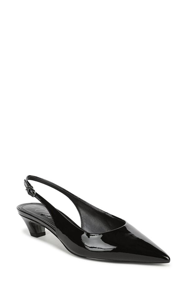 サムエデルマン レディース シューズ ヒール Sam Edelman Finch Slingback Pointed Toe Pump BLACK PATENT ブラック