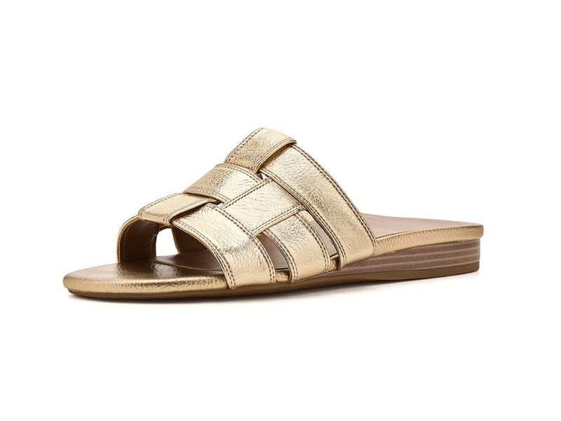 バイオニック レディース シューズ サンダル VIONIC Glendora Gold Leather ゴールド