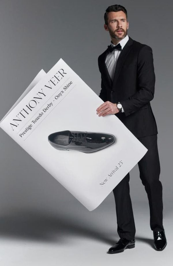 アンソニー ヴィア メンズ シューズ オックスフォード ダービー Anthony Veer Prestige Tuxedo Derby Men Black ブラック