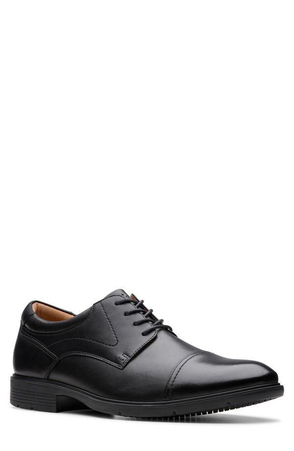 クラークス メンズ シューズ ダービー キャップ Clarks Eldredge Cap Toe Derby Men BLACK LEATHER ブラック 27,820円