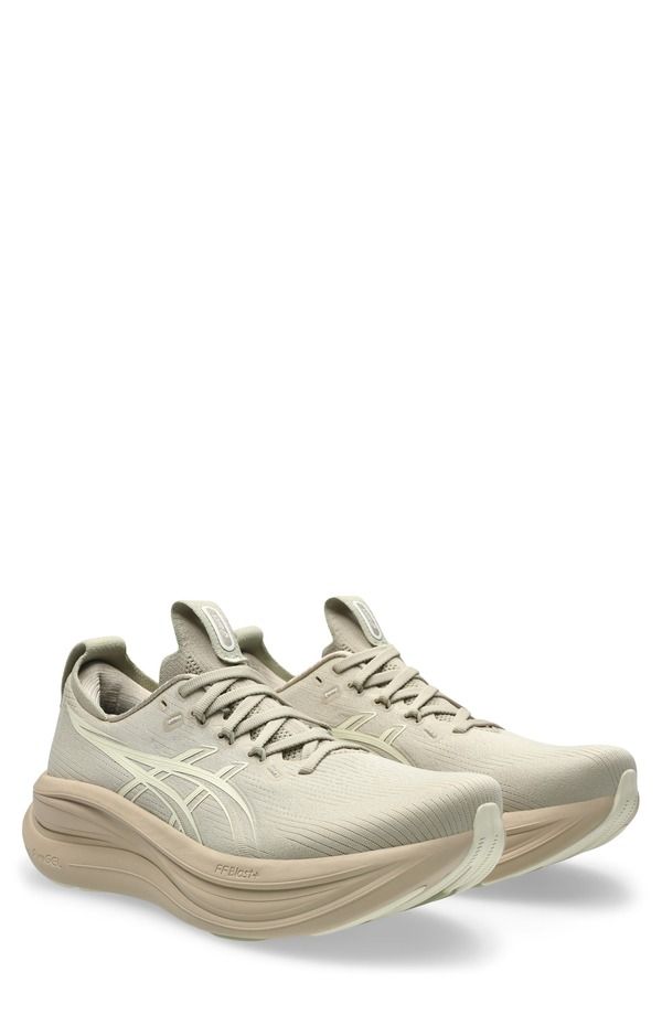 アシックス メンズ シューズ スニーカー ASICS GELNIMBUS 28 Running Shoe Men FEATHER GREY CREAM クリーム
