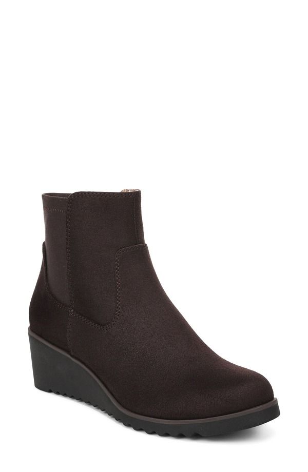 ライフストライド レディース シューズ ブーツ・レインブーツ アンクル LifeStride Zionne Wedge Ankle Bootie Women DARK CHOCOLATE チョコレート 17,986円