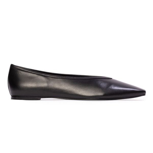 ブラックスエードスタジオ レディース シューズ パンプス レザー BLACK SUEDE STUDIO Ayra Leather Ballerina Women Black Leather ブラック