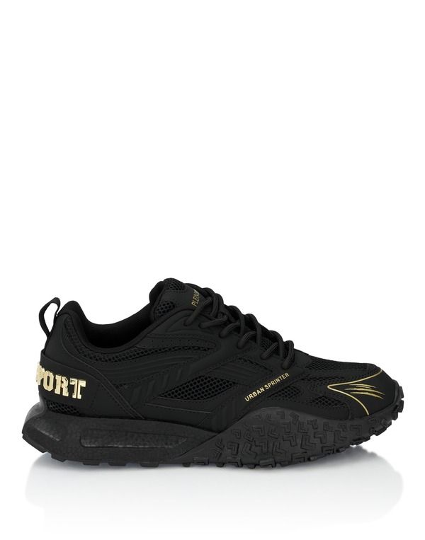 プレイン スポーツ レディース シューズ スニーカー プリント PLEIN SPORT Sprinter Unisex Unisex blacklight gold ブラック