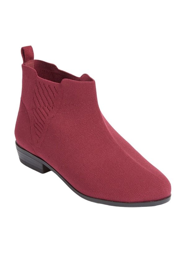 コンフォートビュー レディース シューズ ブーツ・レインブーツ Comfortview The Aspyn Bootie Women BURGUNDY バーガンディ