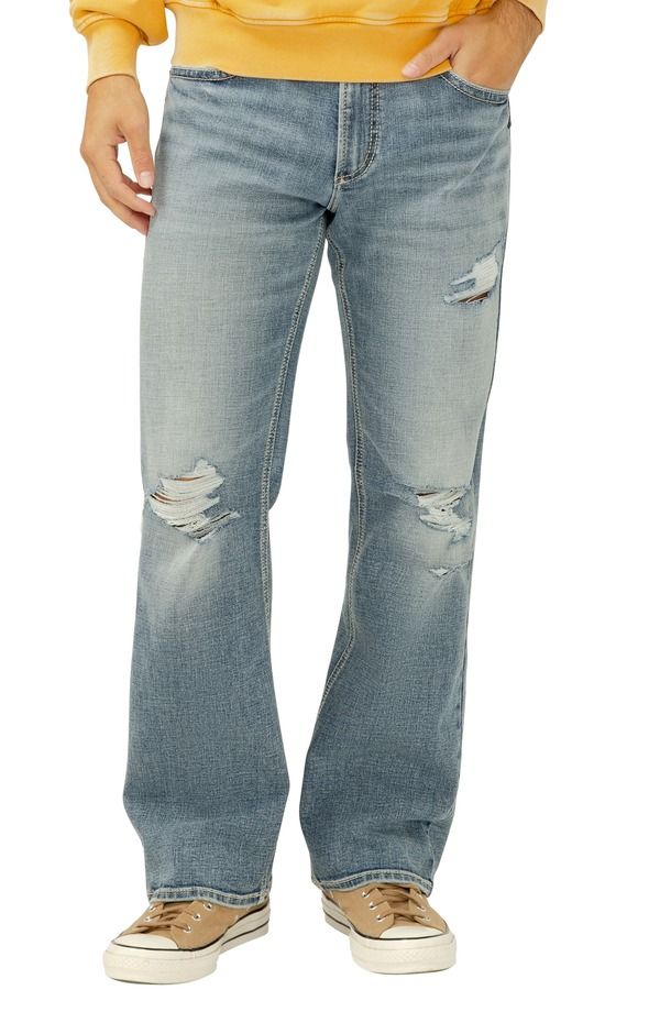 シルバー ジーンズ メンズ ボトムス デニムパンツ Silver Jeans Co ZAC THUNDERSTORM