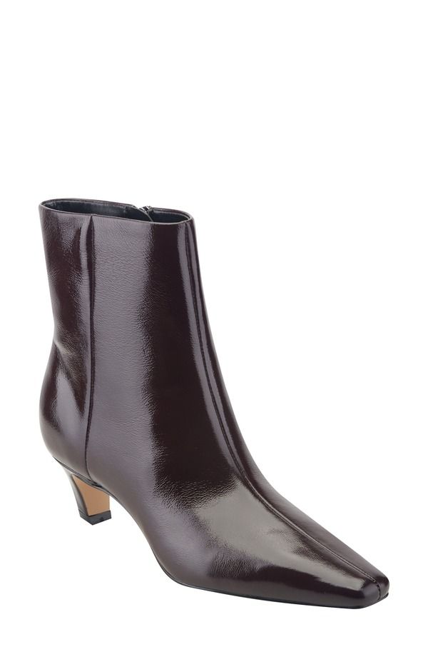 マーク・フィッシャー レディース シューズ ブーツ・レインブーツ ヒール Marc Fisher LTDanai Kitten Heel Bootie Women DARK RED PATENT レッ
