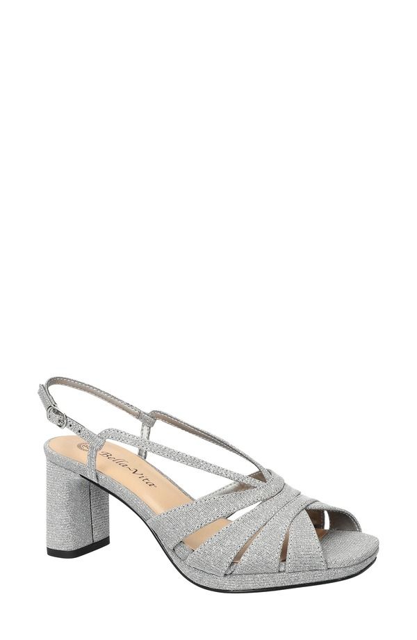 ベラヴィータ レディース シューズ サンダル プラットフォーム Bella Vita Choruslingback Platform Sandal Women SILVERGLITTER シルバー