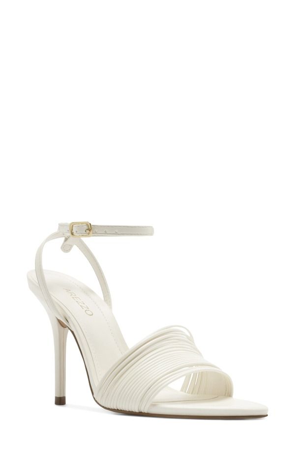 アレッツォ レディース シューズ サンダル アンクル Arezzo Elani Ankle Strap Sandal Women CREAM WHITE ホワイト 28,712円