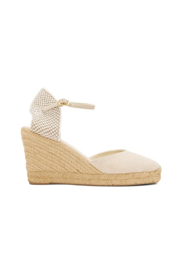 ソルドス レディース シューズ サンダル レザー Soludos The Marseille Wedge Leather Bucklespadrille Women La Concha Ivory ア