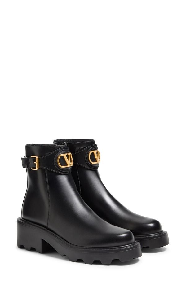 ヴァレンティノ レディース シューズ スニーカー ブーツ ロゴ Valentino Garavani VLOGO Signature Bootie Women BLACK ブラック