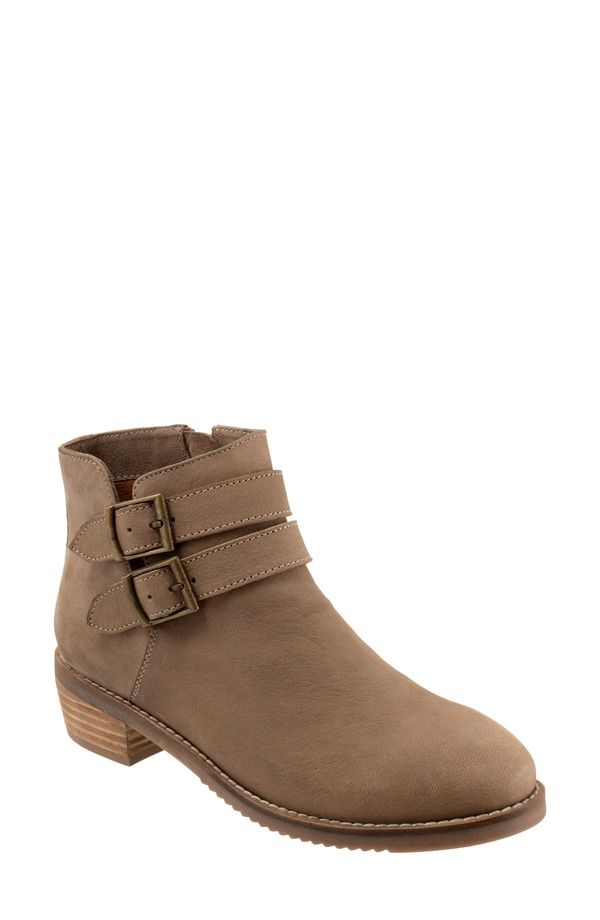 ソフトウォーク レディース シューズ ブーツ・レインブーツ SoftWalk Rochester Bootie Multiple Widths Available Women STONE NUBUCK