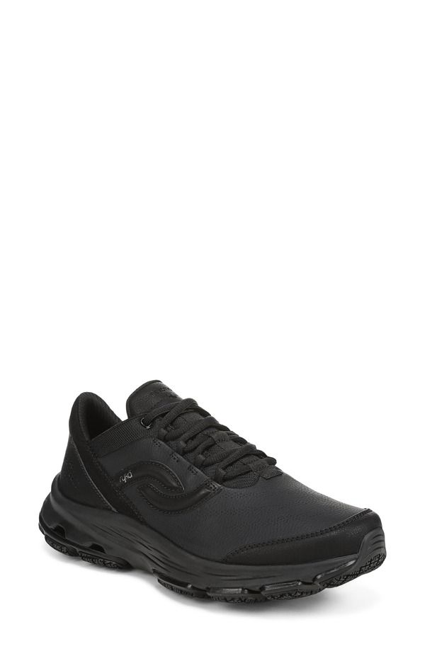 RYK レディース シューズ スニーカー Ryk Devotion SR Walking Shoe Women BLACK LEATHER ブラック