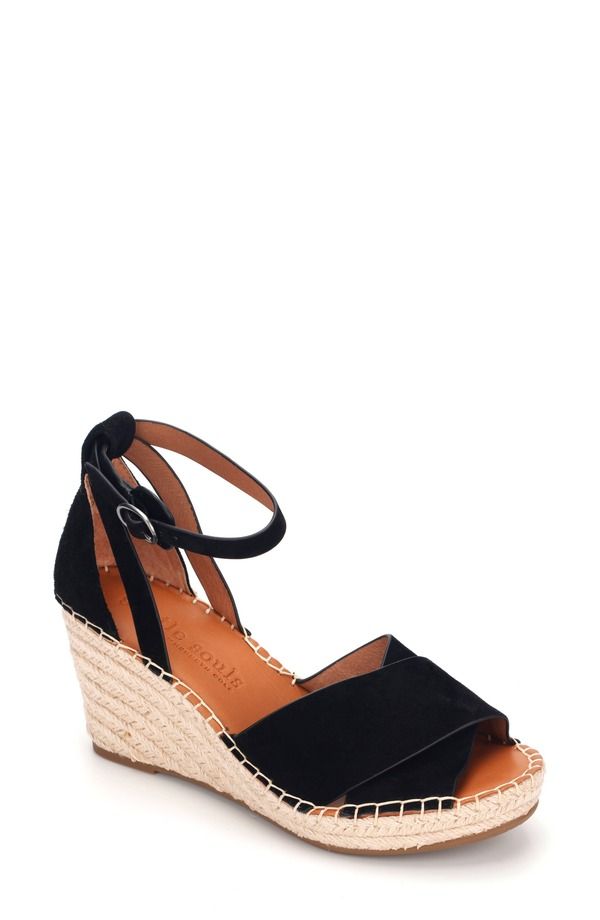 ジェントルソウルズ レディース シューズ サンダル Gentle Souls Charli X Wedge Sandal Women BLACK ブラック 38,220円