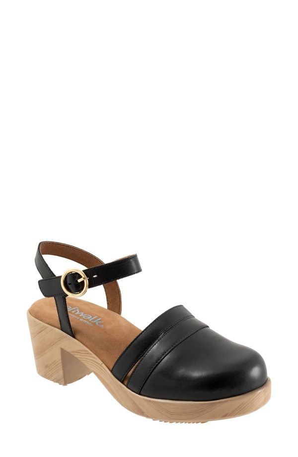 ソフトウォーク レディース シューズ サンダル プラットフォーム アンクル SoftWalk Fillmore Ankle Straplatform Clog Women BLACK ブラック 29,120円
