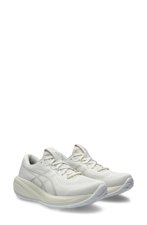 アシックス レディース シューズ スニーカー ASICS GELCUMULUS 28 Running Shoe Women CREAM GLACIER GREY クリーム