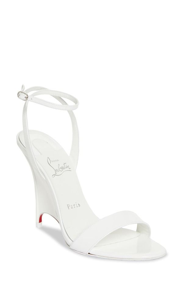 クリスチャン・ルブタン レディース シューズ スニーカー サンダル Christian Louboutin Zeezeenella Wedge Sandal Women BIANCO BIANCO