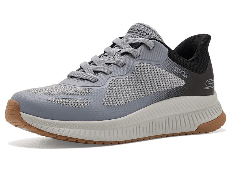 スケッチャーズ メンズ シューズ スニーカー Bobs From Skechers Bobsport Squad Chaos 4 HandsFree SlipIns GrayMulti グレー