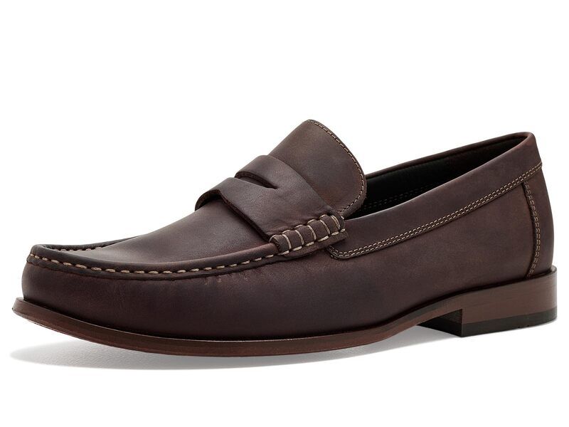 ジョンストンアンドマーフィー メンズ シューズ スリッポン・ローファー Johnston Murphy Humphrey Penny Loafer Brown Full Grai ブラウン
