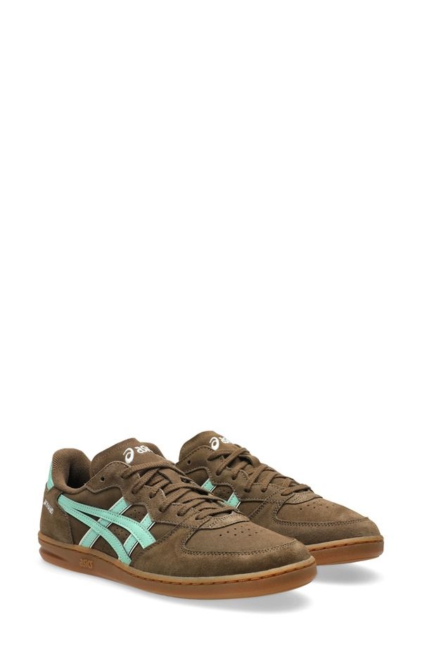アシックス レディース シューズ スニーカー ASICS Gender Inclusive Skyhand OG Sneaker Unisex BROWN STORM ICE GREEN グリーン