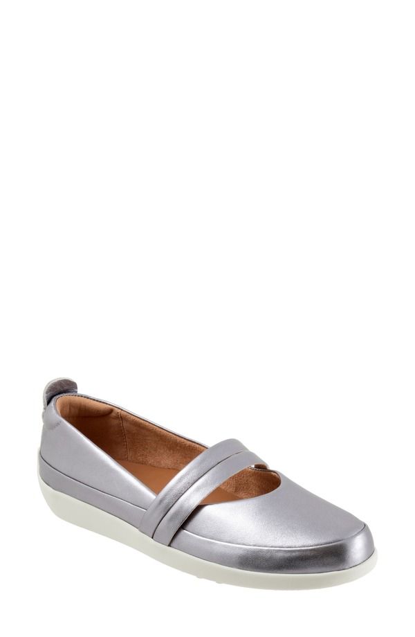 ソフトウォーク レディース シューズ パンプス SoftWalk Devon Mary Jane Flat Multiple Widths Available Women PEWTER ピューター
