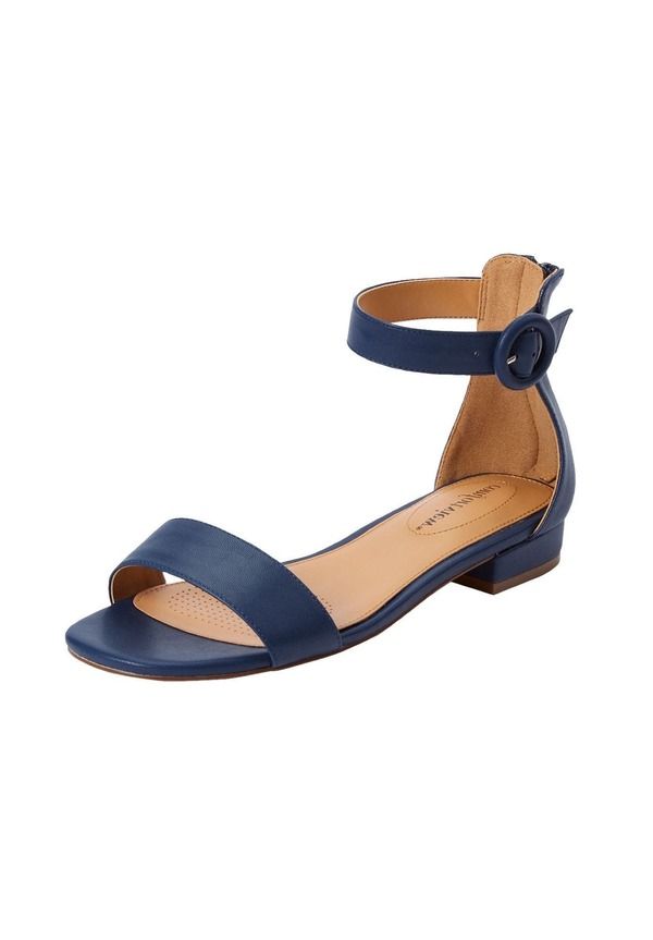コンフォートビュー レディース シューズ ヒール サンダル Comfortview The Alora Sandal Women NAVY ネイビー