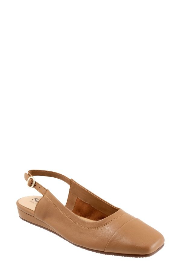 ソフトウォーク レディース シューズ パンプス SoftWalk Vittoria Slingback Flat Women TAN タン