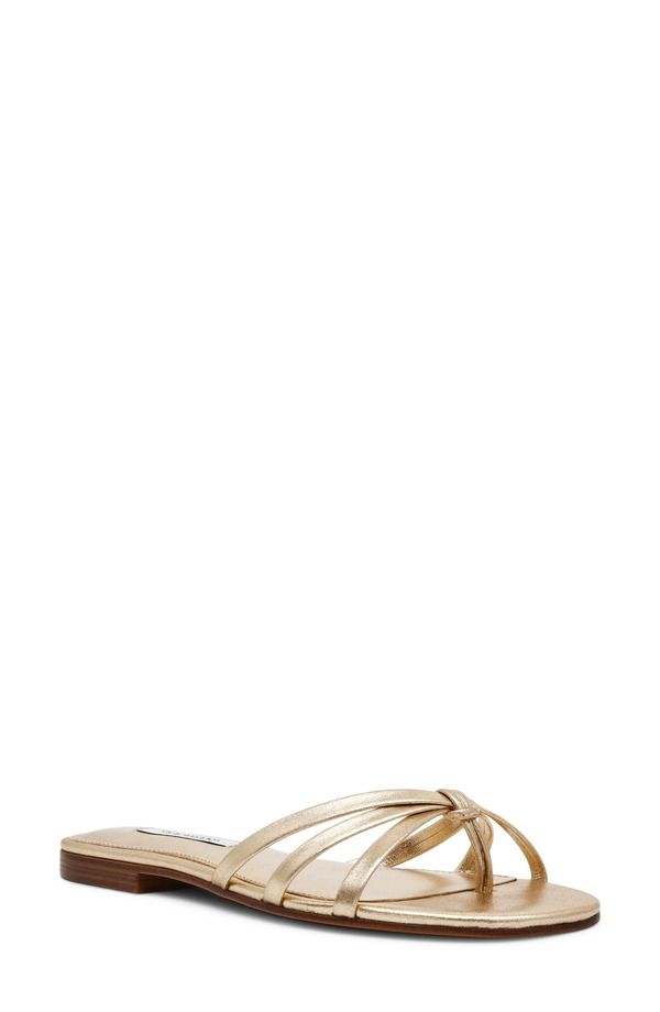 スティーブ マデン レディース シューズ サンダル Steve Madden Calissi Flip Flop Women CHAMPAGNE LEATHER シャンパン