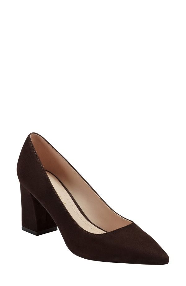マーク・フィッシャー レディース シューズ パンプス ヒール Marc Fisher LTD Zala Block Heel Pump DARK BROWN 202 ブラウン