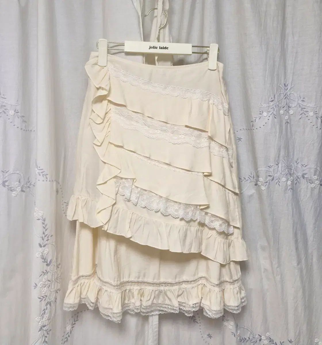 新品 JOLIE LAIDE Bella Lace Skirt バタクリーム 0サイズ