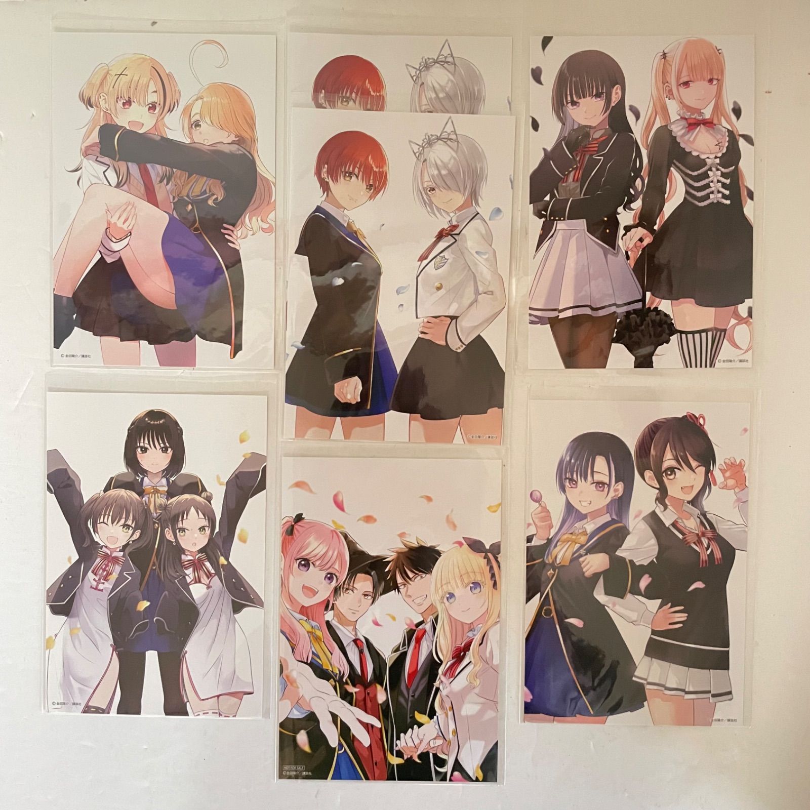 黒猫と魔女の教室 購入特典 イラストカード 6種7枚セット 未使用