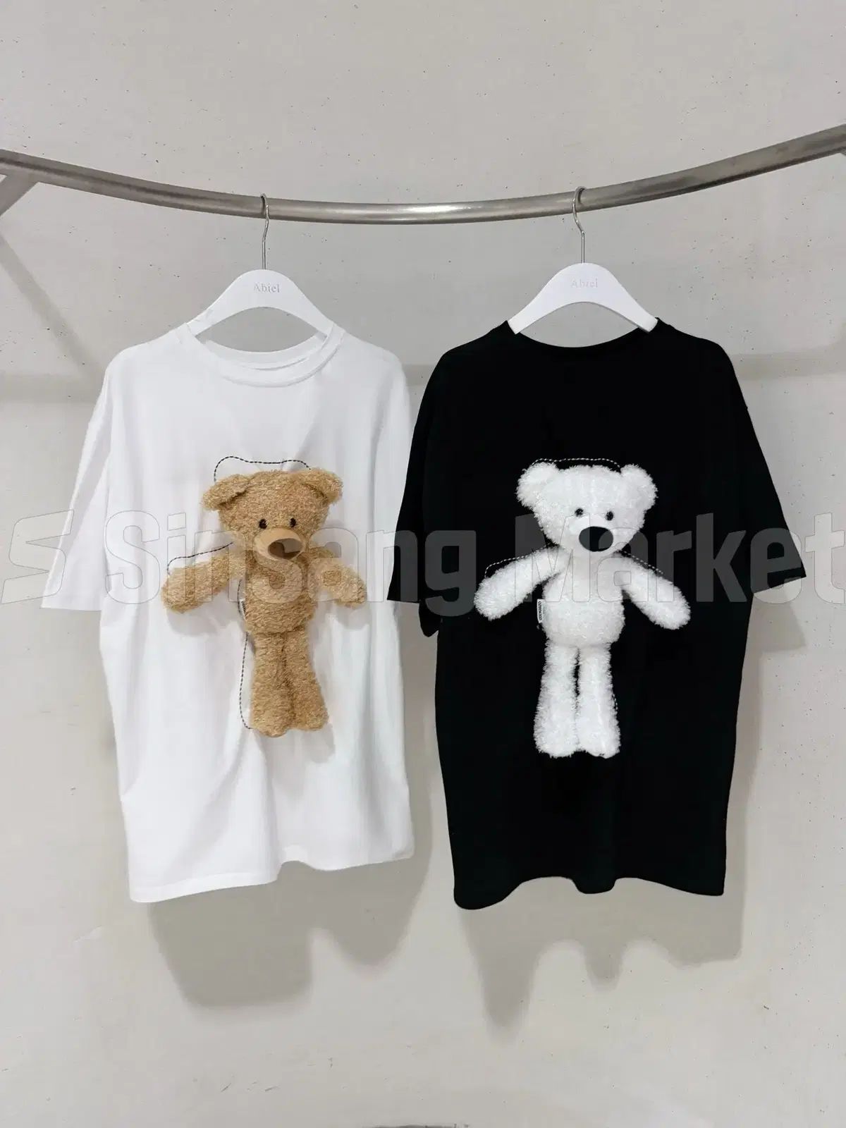 迅速発送 国内 Teddy Bear オーバーサイズ カットソー BL ハンドル 刺繍 ぬいぐるみ 取り外し 20/1 SUWON