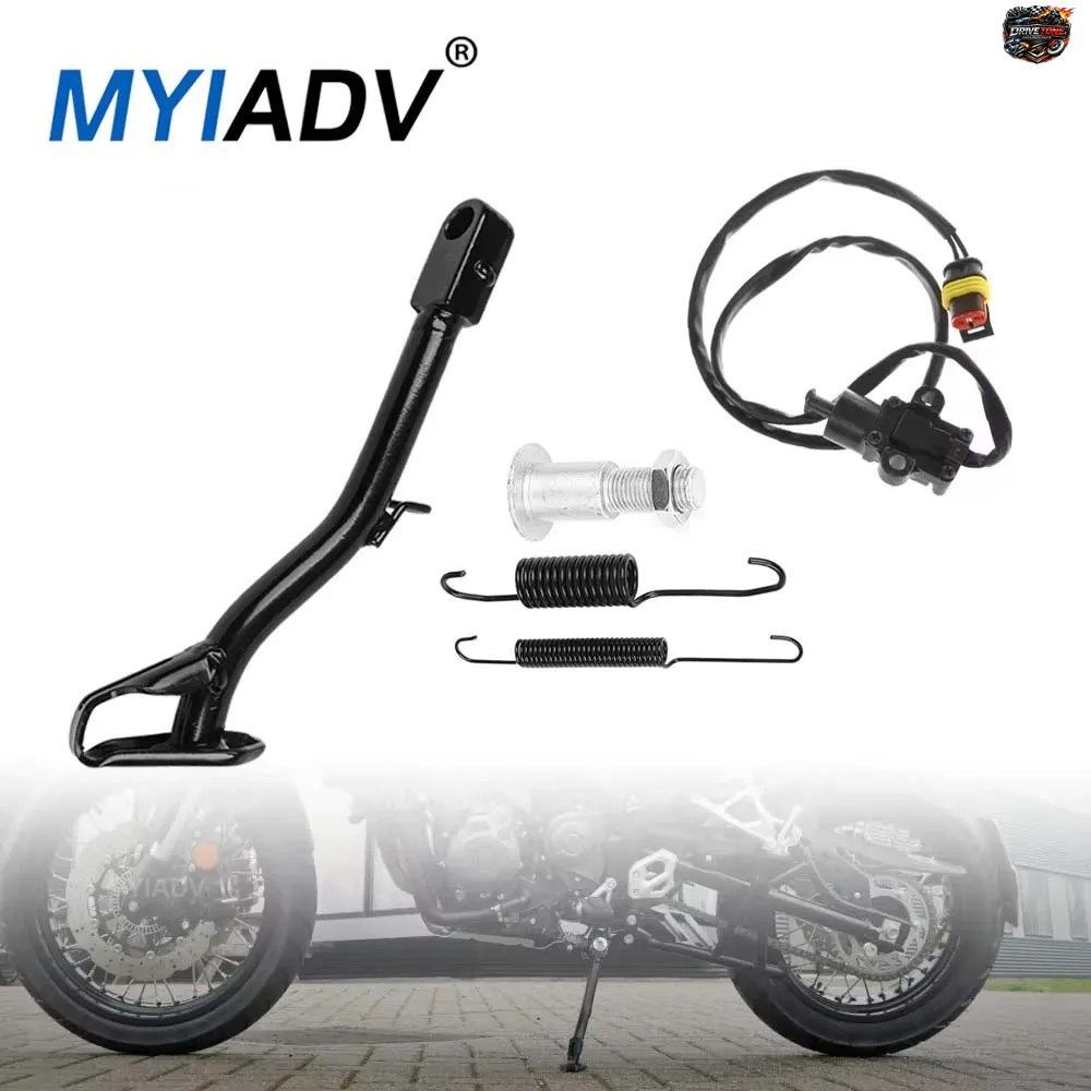 ベネリ TRK502 TRK502X X 用モーターサイクルキックスタンドサイドスタンドパーキングブラケット、フットサポートサイドスタンドホルダーア