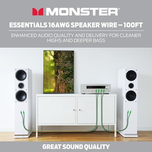 MONSTER スピーカーケーブル 16ゲージ 1巻 30.48m (100ft)ME-S16-30M【国内正規品】送料無料