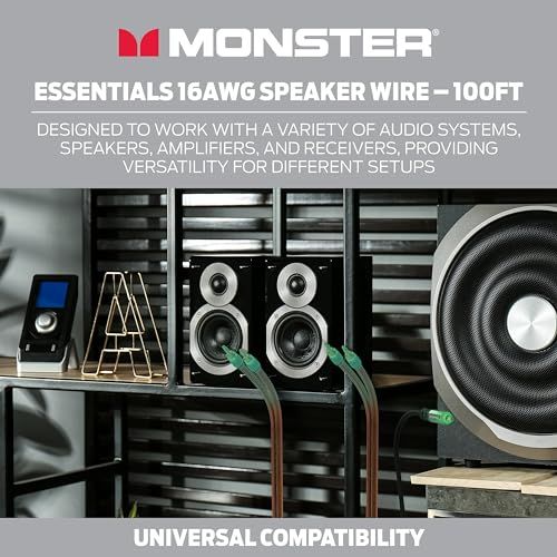 MONSTER スピーカーケーブル 16ゲージ 1巻 30.48m (100ft)ME-S16-30M【国内正規品】送料無料
