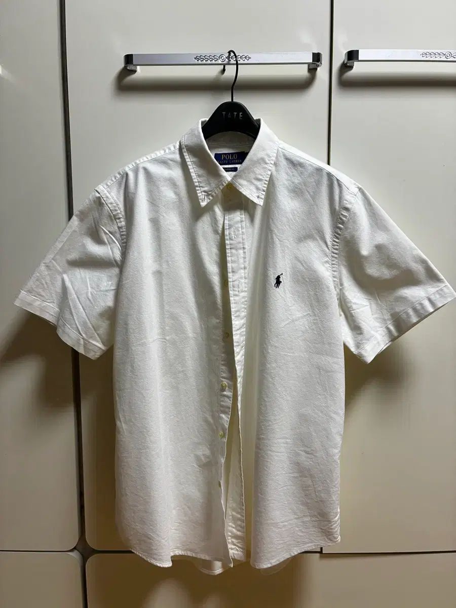 ポロ ラルフローレン クラシックフィット 白 半袖 シャツ L